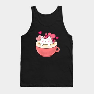 Cute Unicorn Coffee Tank Top